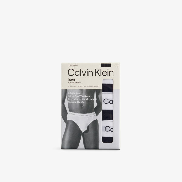 Трусы-бикини Calvin Klein Icon logo-Waistband, черный